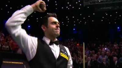 Ronnie O'Sullivan celebrates fifth world title