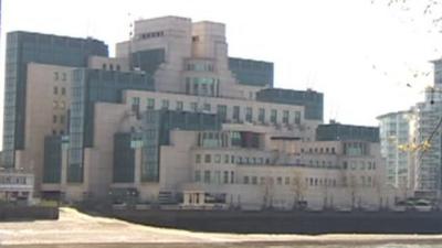 MI6 building at Vauxhall