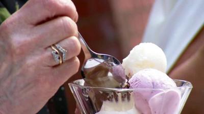 Ice-cream in a bowl