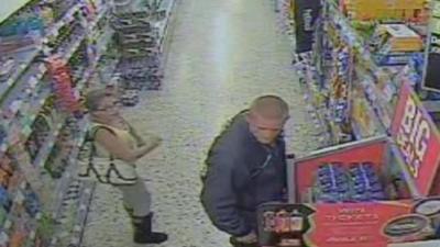 CCTV of Tia Sharp and Stuart Hazell