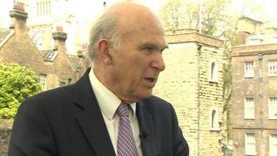 Business Secretary Vince Cable