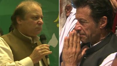 Nawaz Sharif and Imran Khan