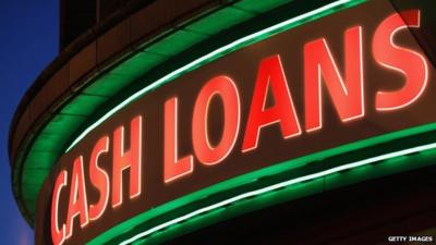 A general view of a "Speedy Cash" cash loans shop on Brixton High Street