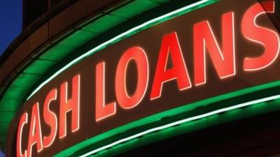 A general view of a "Speedy Cash" cash loans shop on Brixton High Street