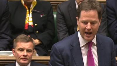 Nick Clegg at PMQs