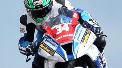 Alastair Seeley in action at the North West 200