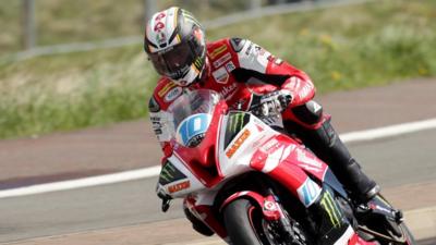 Conor Cummins in action at the North West 200 Tuesday practice session