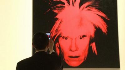 Andy Warhol self-portrait.