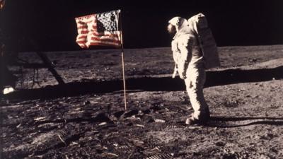 Apollo 11 astronaut Edwin Aldrin Jr on the Moon