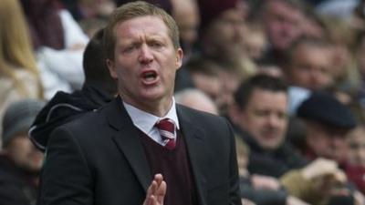 Hearts manager Gary Locke