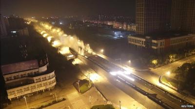 Record breaking demolition of viaduct