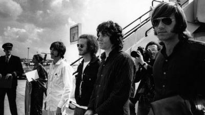 The Doors with Jim Morrison at Heathrow Airport 1968