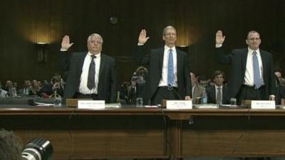 Apple's Tim Cook swears oath ahead of hearing