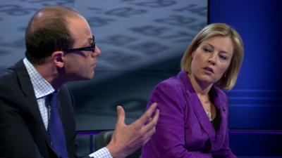 Allister Heath, Editor, City A.M and Gillian Tett, Assistant Editor, Financial Times