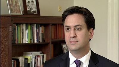 Labour leader, Ed Miliband