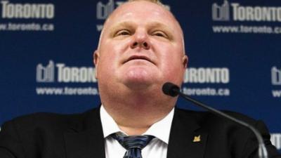 Toronto mayor Rob Ford