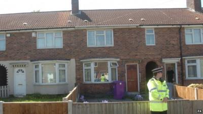 The house in Liverpool where the man was found