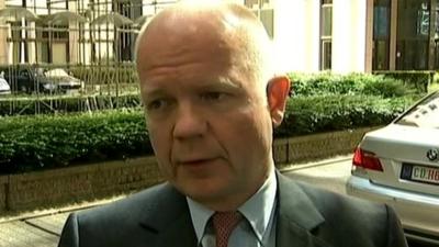 UK Foreign Secretary William Hague