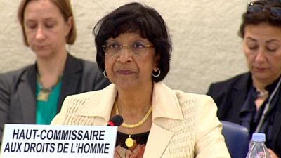 UN Human Rights Commissioner Navi Pillay