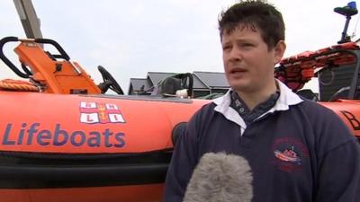 Southwold Lifeboat crewman Paul Barker