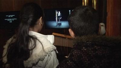 Children at exhibition