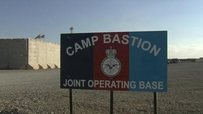 Camp Bastion sign