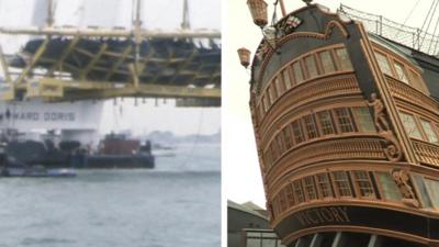 Mary Rose in 1982 and today