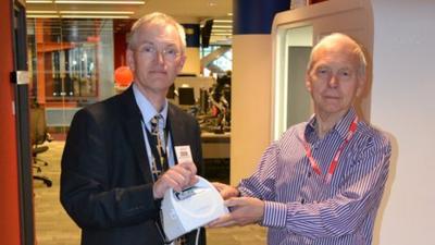 Professor Martin Dennis and John Humphrys