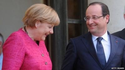 Angela Merkel and Francois Hollande