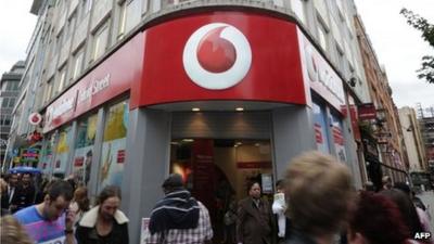 Vodafone shop front