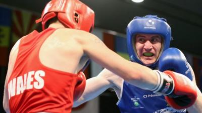 Ashley Williams in action against Paddy Barnes