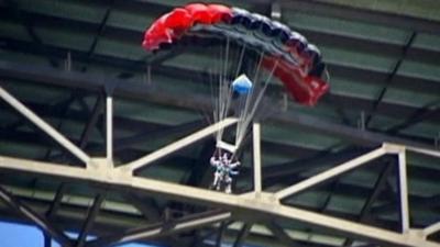 Base jumping grandmother