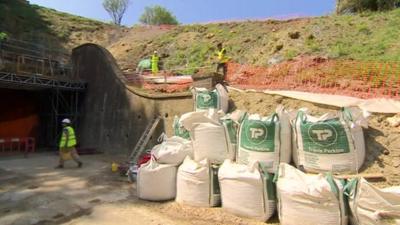 Repairs to Beaminster Tunnel in Dorset