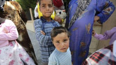 Refugee children in Tripoli, Lebanon