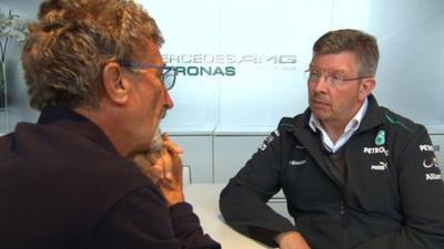Eddie Jordan and Ross Brawn