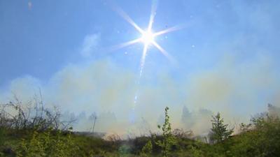 Grass and gorse fire in Port Talbot