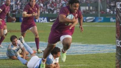 England score four tries in Argentina