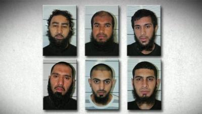 The six men who have been jailed for planning to bomb an EDL rally