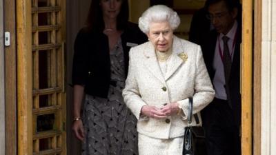 The Queen leaves hospital after visiting Duke of Edinburgh