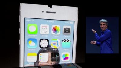 Craig Federighi shows off new iOS design