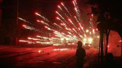 Police and protesters in Turkey