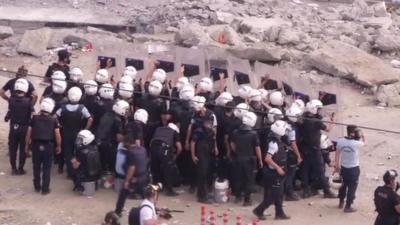 Riot police in Taksim Square