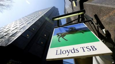 Sign over a branch of Lloyds TSB