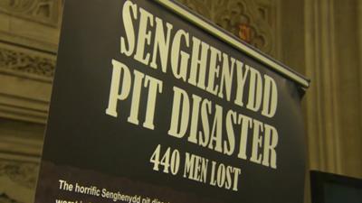 Senghenydd pit disaster banner