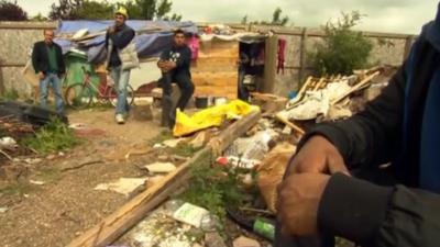 Romanians have set up camp in north-west London