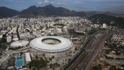 View of Rio's Maracana stadium