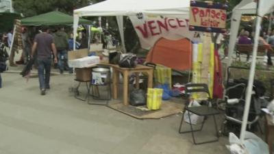 Protest camp in Gezi Park, Istanbul