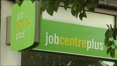 Job centre sign