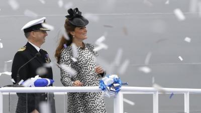 The Duchess of Cambridge and Captain Tony Draper