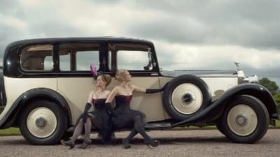 Burlesque dancers at Killerton House (Pic: Steven Haywood)